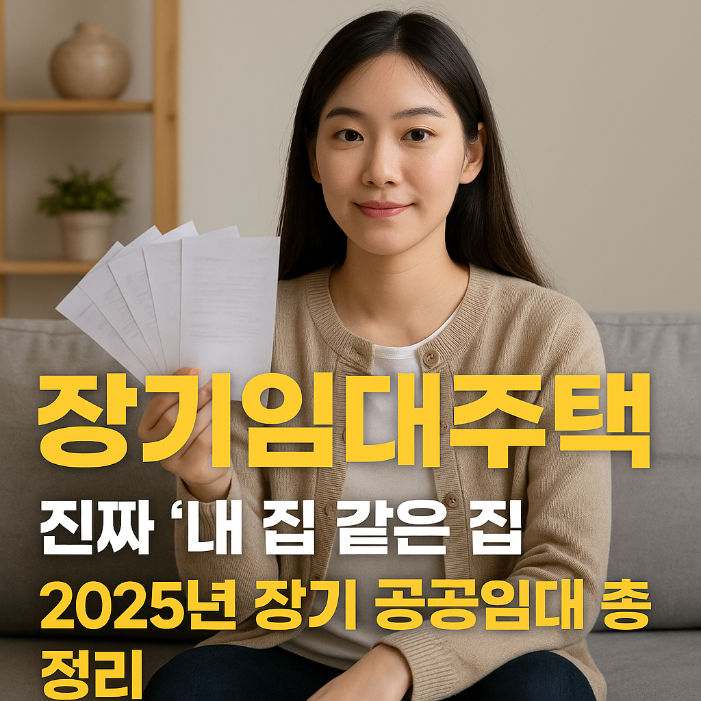 장기임대주택, 진짜 ‘내 집 같은 집’월세 부담 확 줄이는 2025년 장기 공공임대 총정리
