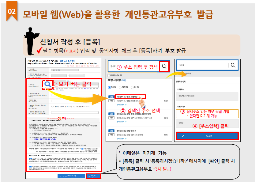 개인통관고유부호 조회 및 발급방법 재발급 안내 바로가기