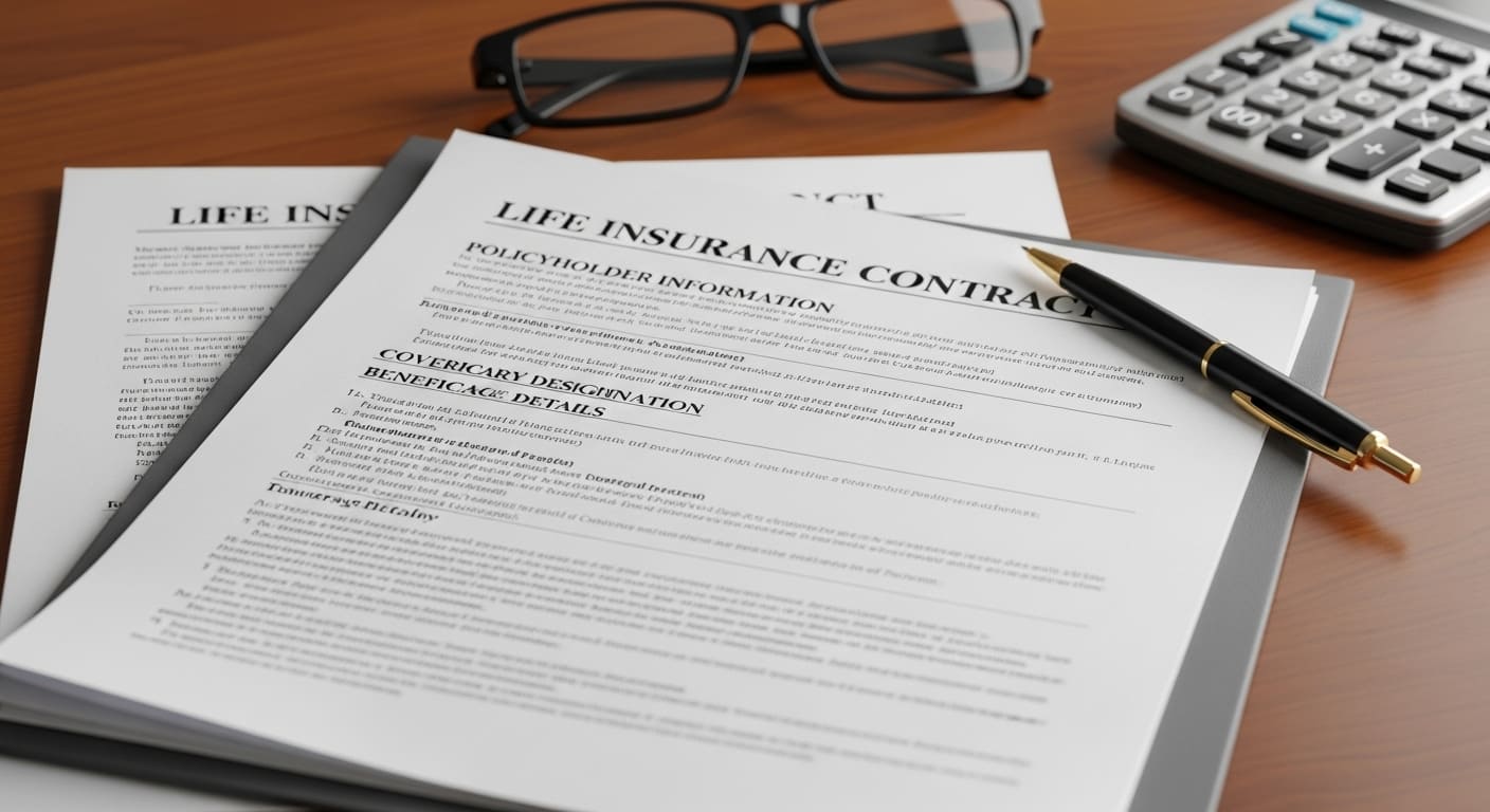 생명보험 연금전환 신청서와 펜이 놓인 모습