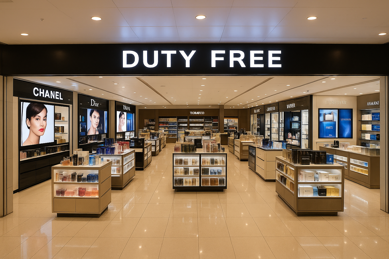 한국 면세점 핵심 브랜드 5개 언어 대조표