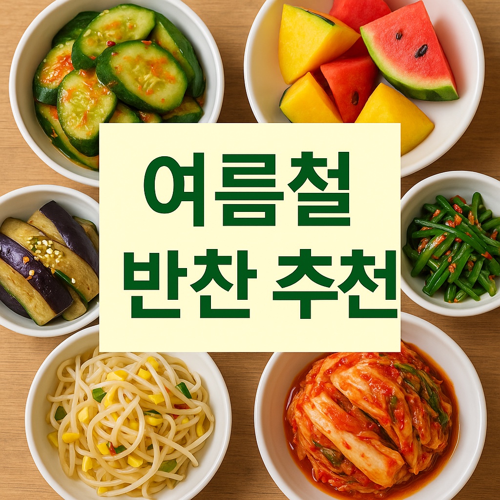 여름철 반찬 추천
