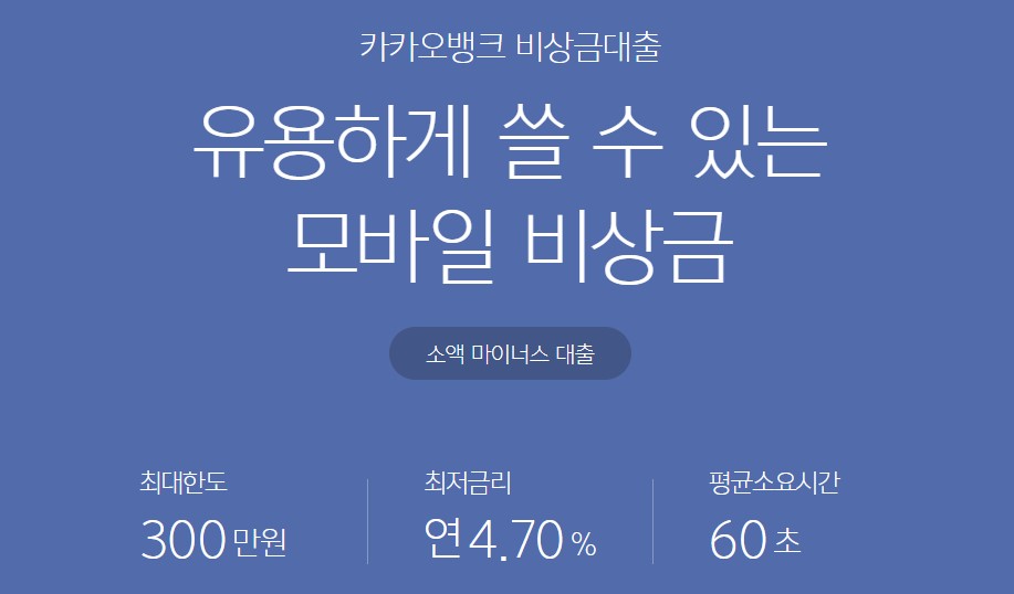 카카오 비상금 대출