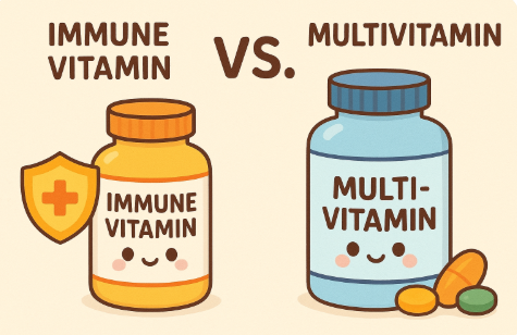 이뮨비타민 vs 멀티비타민 비교