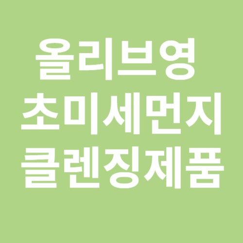 올리브영 초미세먼지 클렌징
