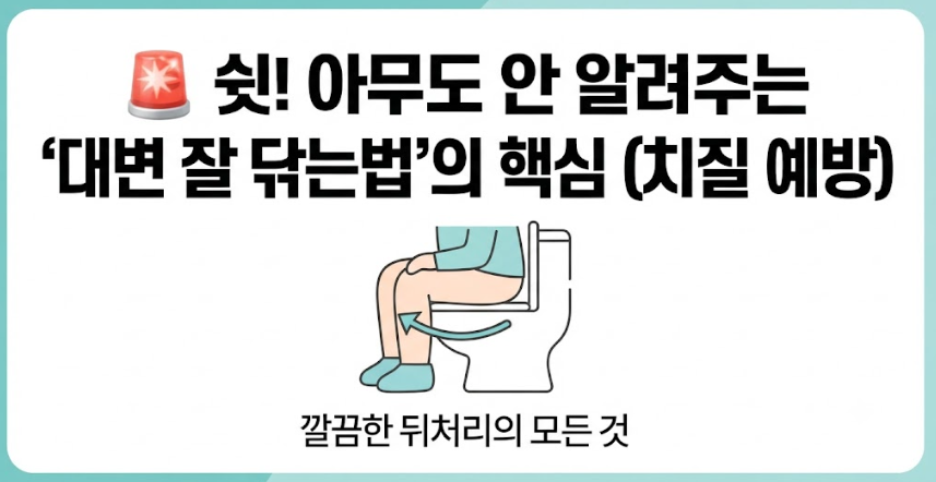 대변 잘 닦는법