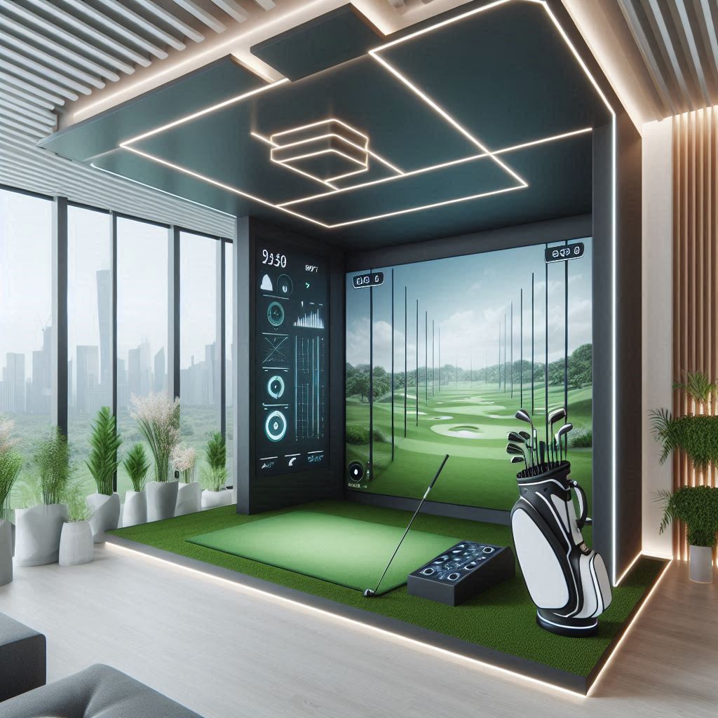 스크린골프장 배경