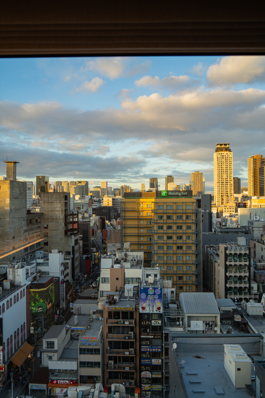 오사카 포르자호텔 뷰