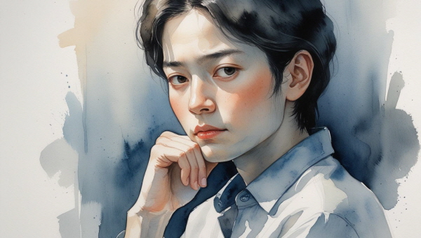 INFJ는 감정을 얕게 흘리지 않습니다. 한 번의 상처도 오래 남고, 타인의 말 한마디에도 깊이 반응합니다에 관한 그림