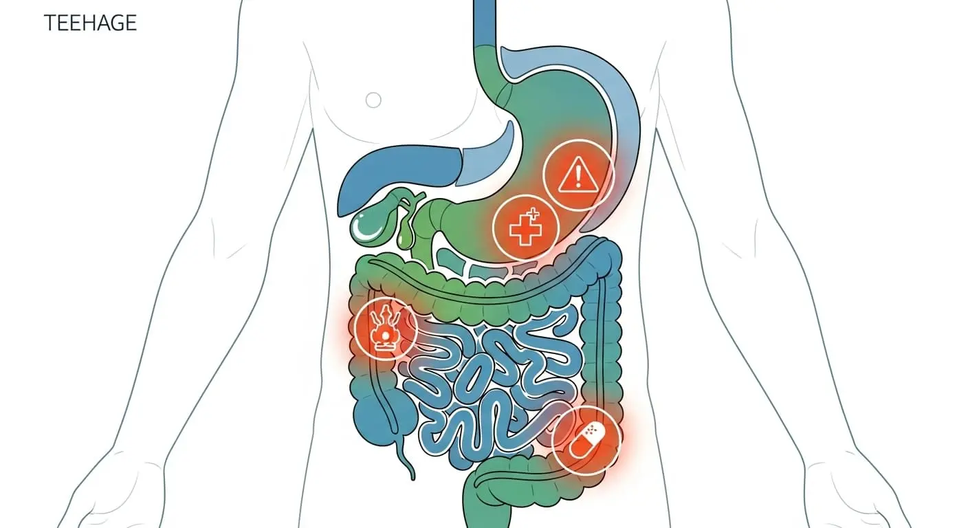 위고비 마운자로와 같은 GLP-1 약제 투여 후 청소년의 담석증, 담낭염, 위장관 이상 등 부작용 발생 위험을 시각적으로 나타낸 그래픽.