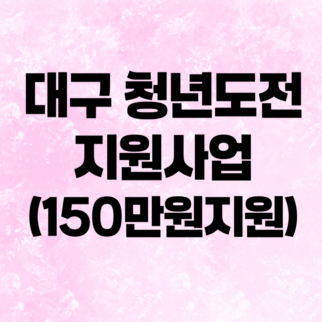 대구 청년도전지원사업