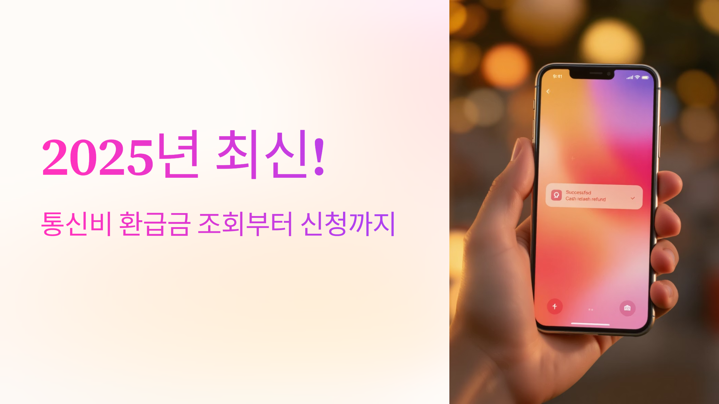통신비 환급금 조회부터 신청