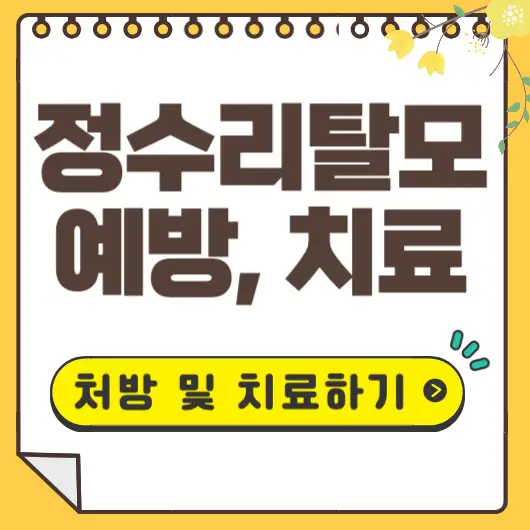 정수리탈모 예방 및 치료