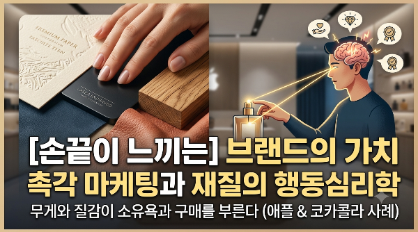 [손끝이 느끼는 브랜드의 가치] 촉각 마케팅과 재질의 행동심리학