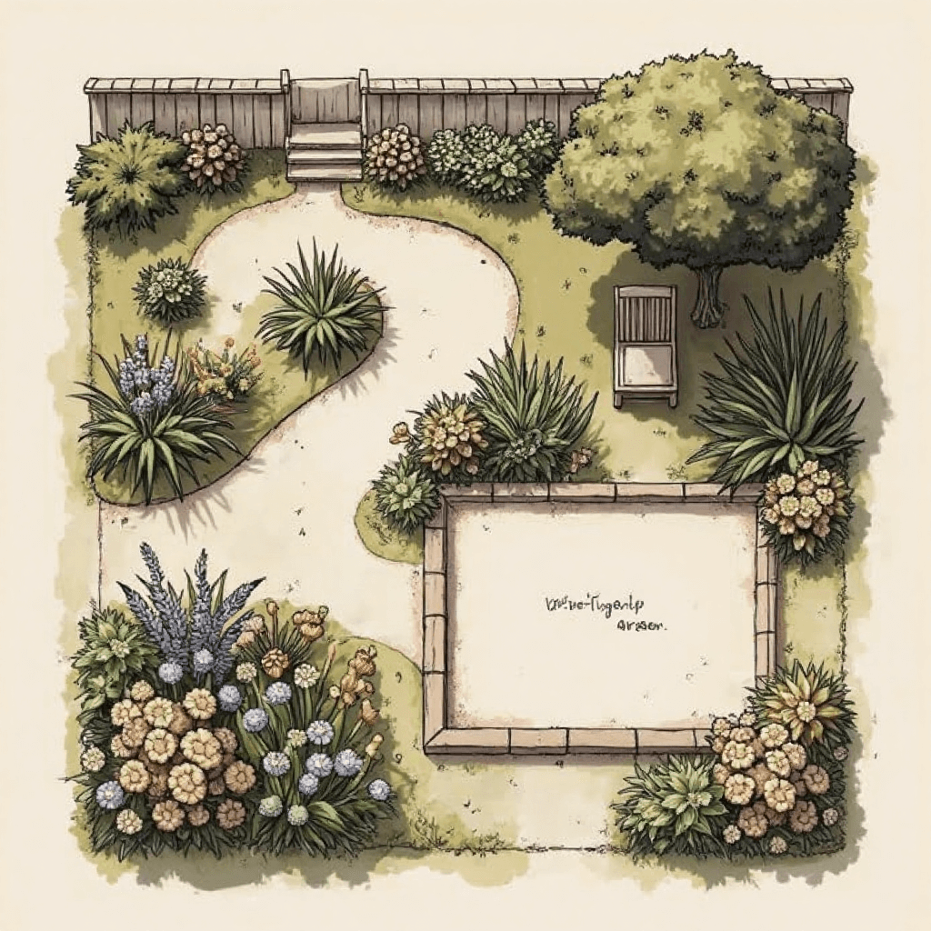 정원디자인도면컬러링