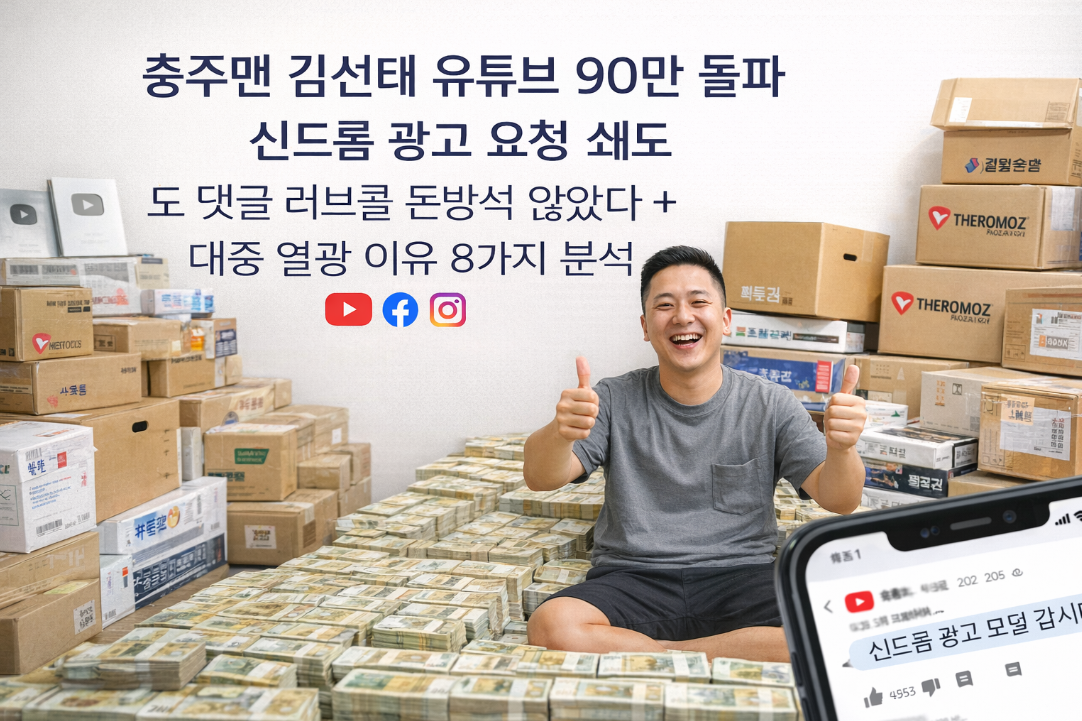 충주맨 김선태 유튜브 개설 구독자 100만 돌파, 대중 열광 이유 8가지
