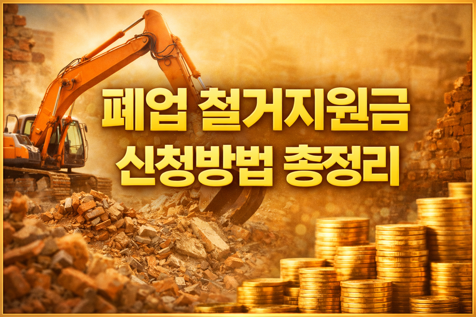 폐업 철거지원금 신청방법 총정리 소상공인 점포철거 지원금 최대 250만원 받는 방법 안내 demolition support for small business closure guide