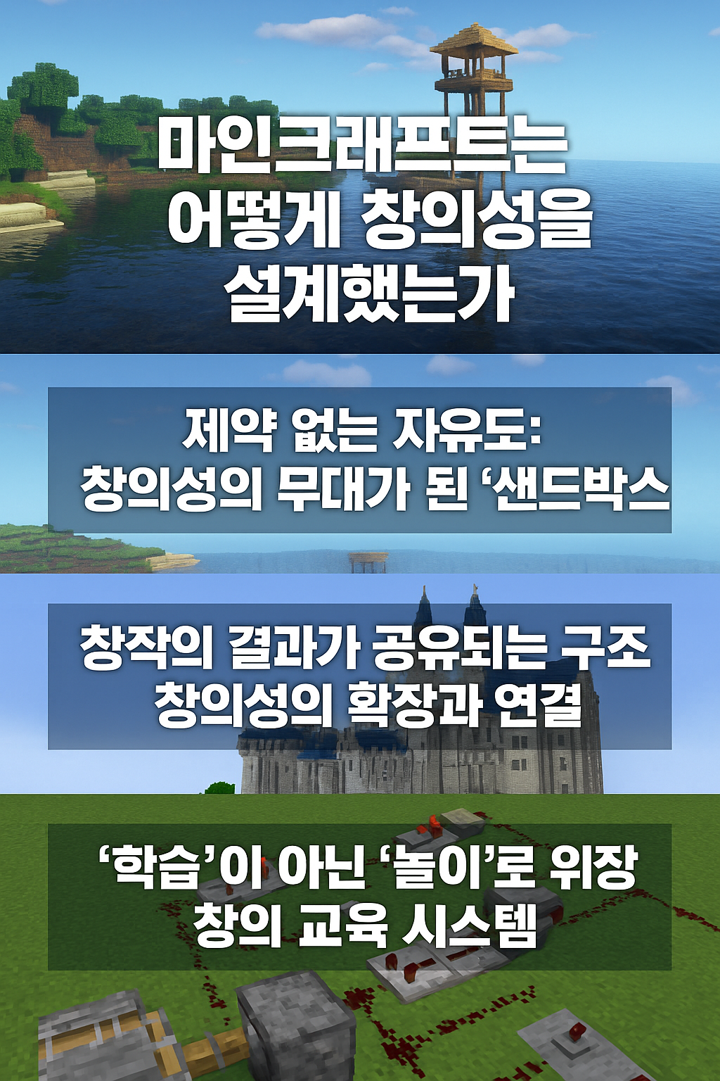마인크래프트는 어떻게 창의성을 설계했는가?