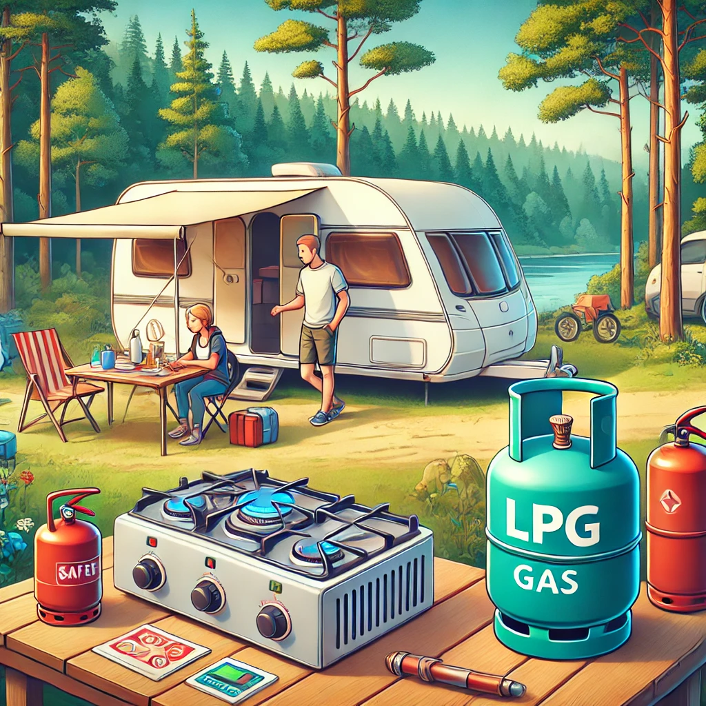 캠핑장.카라반에서 LPG 가스 안전 사용