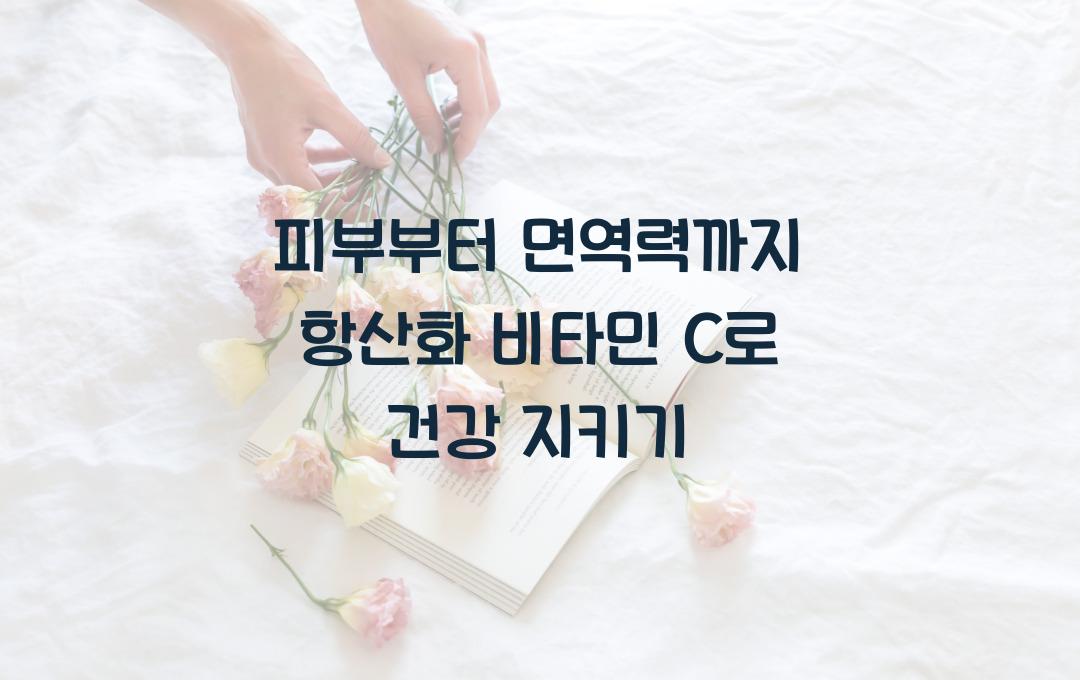 피부부터 면역력까지! 항산화 비타민 C 추천