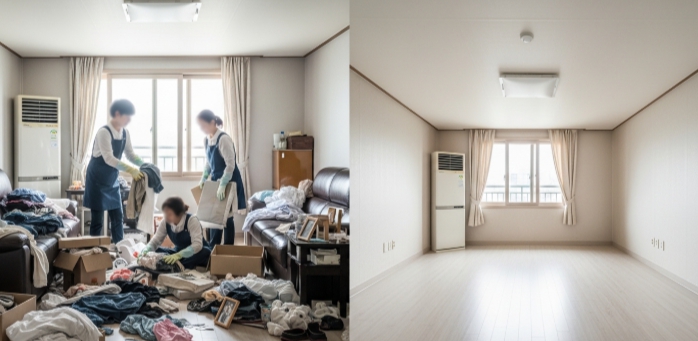 보령 고독사청소 및 정리중