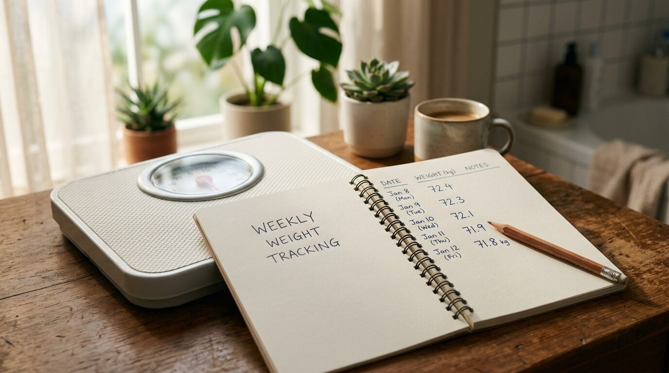 체중 기록 주간 평균 다이어트 체중 측정 올바른 방법