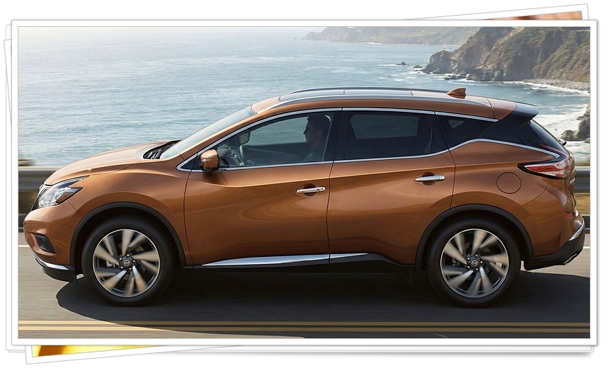 3세대 닛산 무라노 크로스오버 SUV 측면 쿠페형 루프라인 디자인