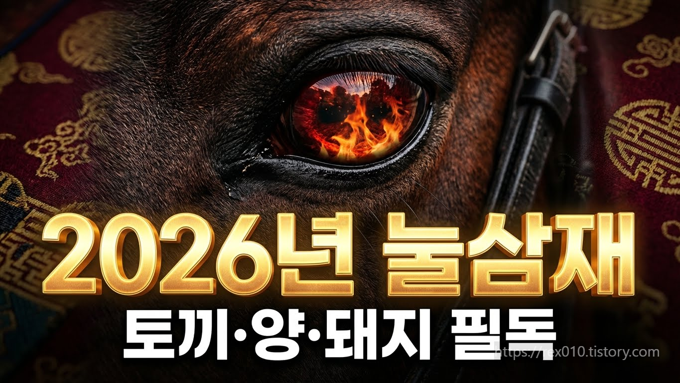 2026년 병오년 눌삼재 토끼띠 양띠 돼지띠 운세 및 개운법