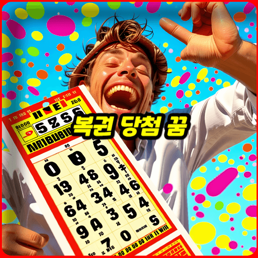 로또에 당첨되는 꿈 해몽 따로 있을까요? 복권 또는 재물이 많이 들어오는 꿈해몽!