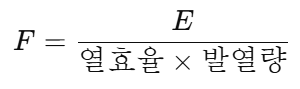 연료 소비량과 발전량 관계