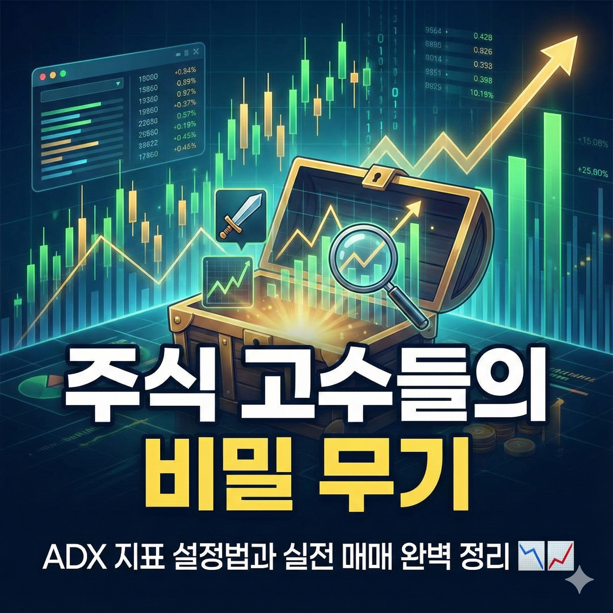 주식 고수들의 비밀 무기, ADX 지표 설정법과 실전 매매 완벽 정리