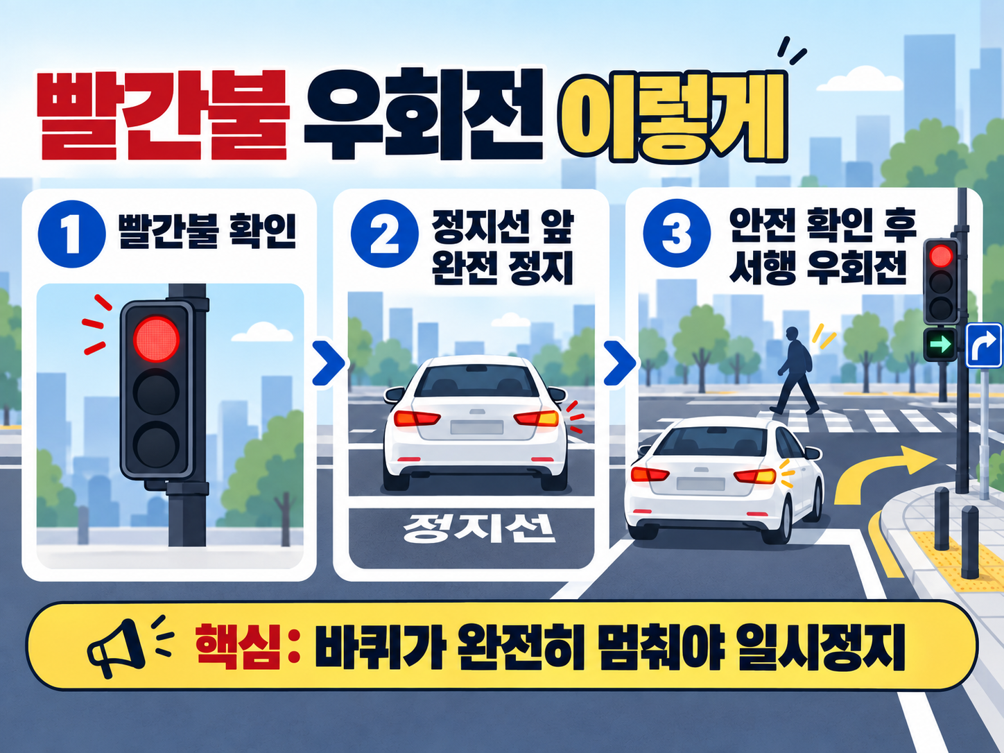 빨간불우회전방법