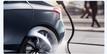 전기차 배터리 충전 모습