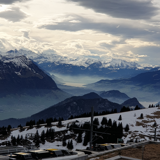 스위스 리기산 정상