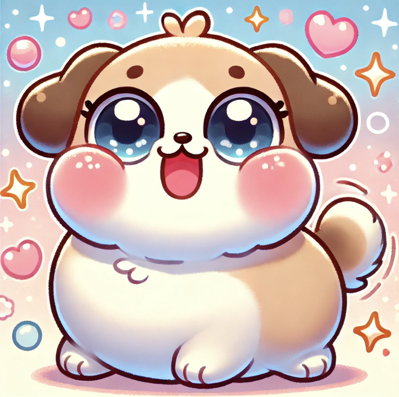 강아지가 꼬리 흔드는 모습을 표현한 사진