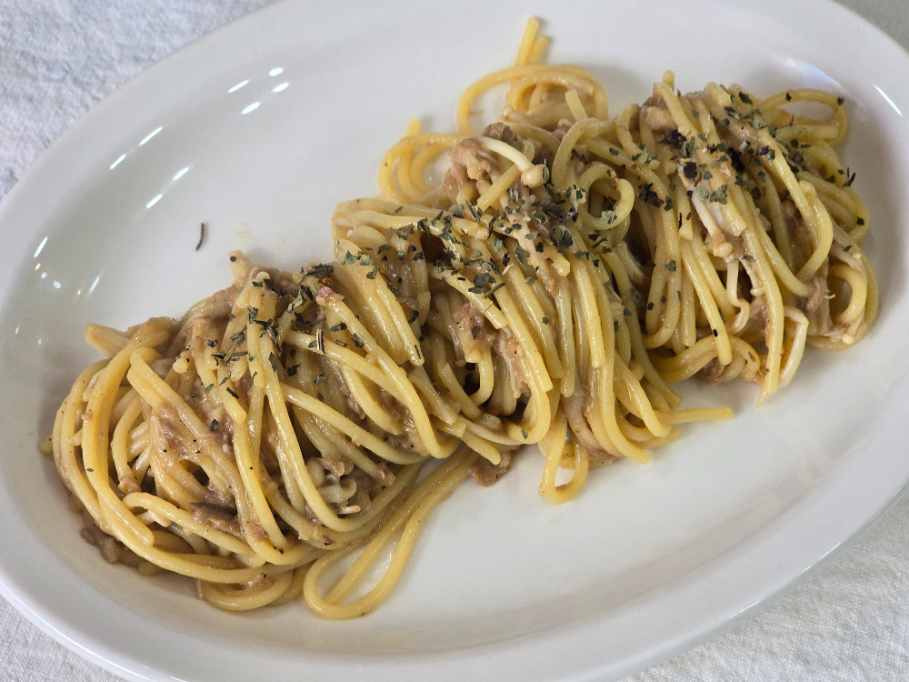 참치팽이버섯파스타