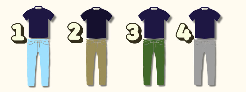 네이비 컬러매치