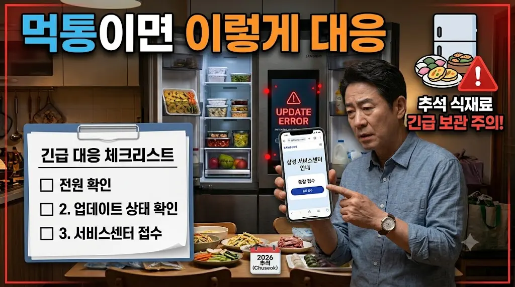 먹통일때 긴급 대응 체크리스트 이미지