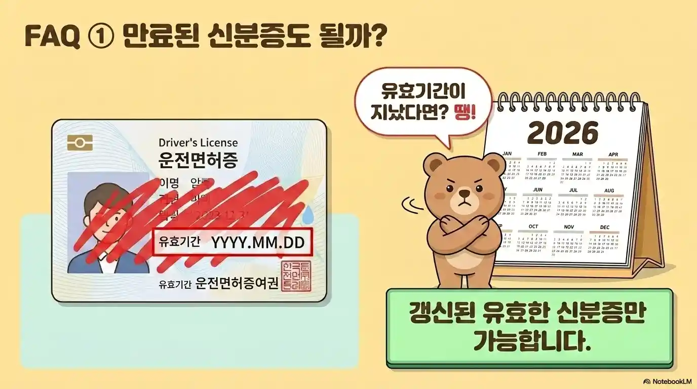 유효기간 만료된 운전면허증 여권 사전투표 사용 불가 - 2026년 갱신된 유효한 신분증만 투표소 인정