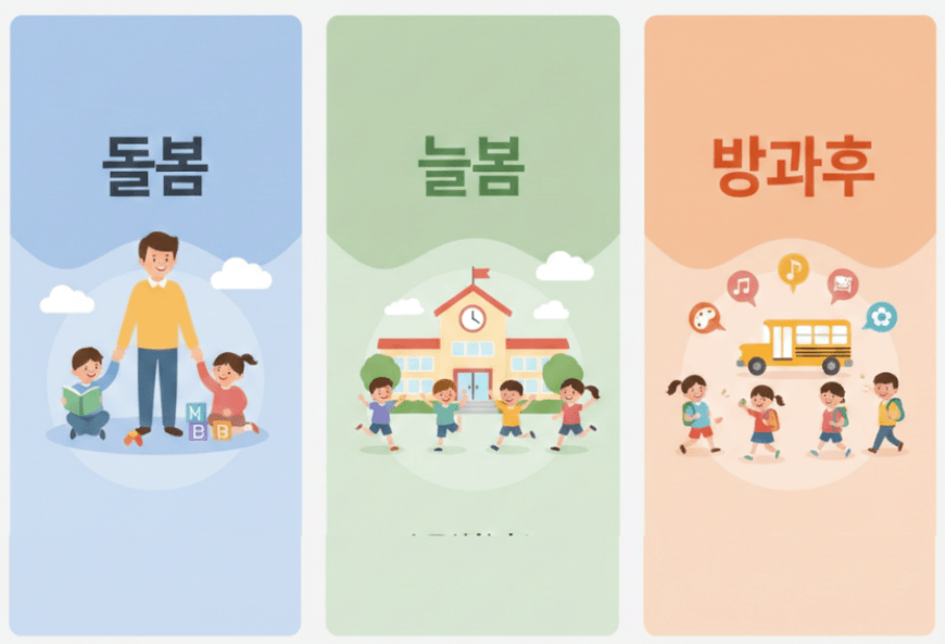 초등 돌봄, 늘봄, 방과후 프로그램 차이점