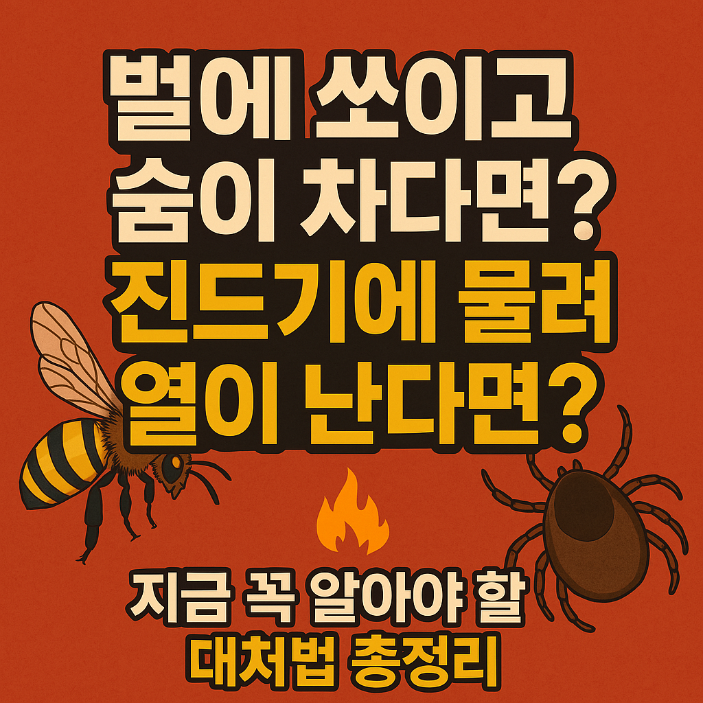 벌쏘임, 진드기물림