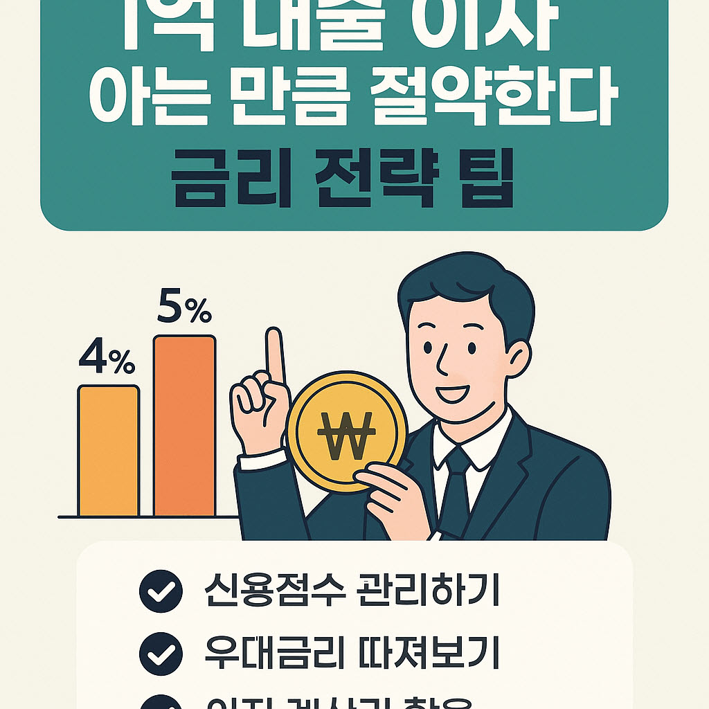 1억 대출 이자 아는 만큼 절약한다