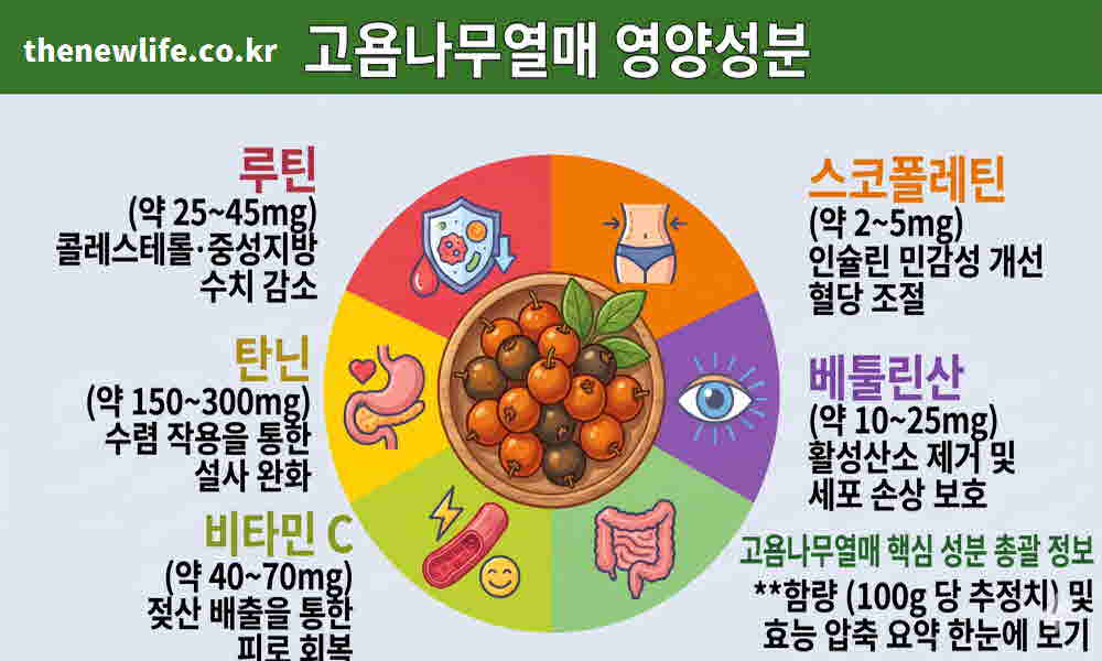 고욤나무열매 효능 영양성분
