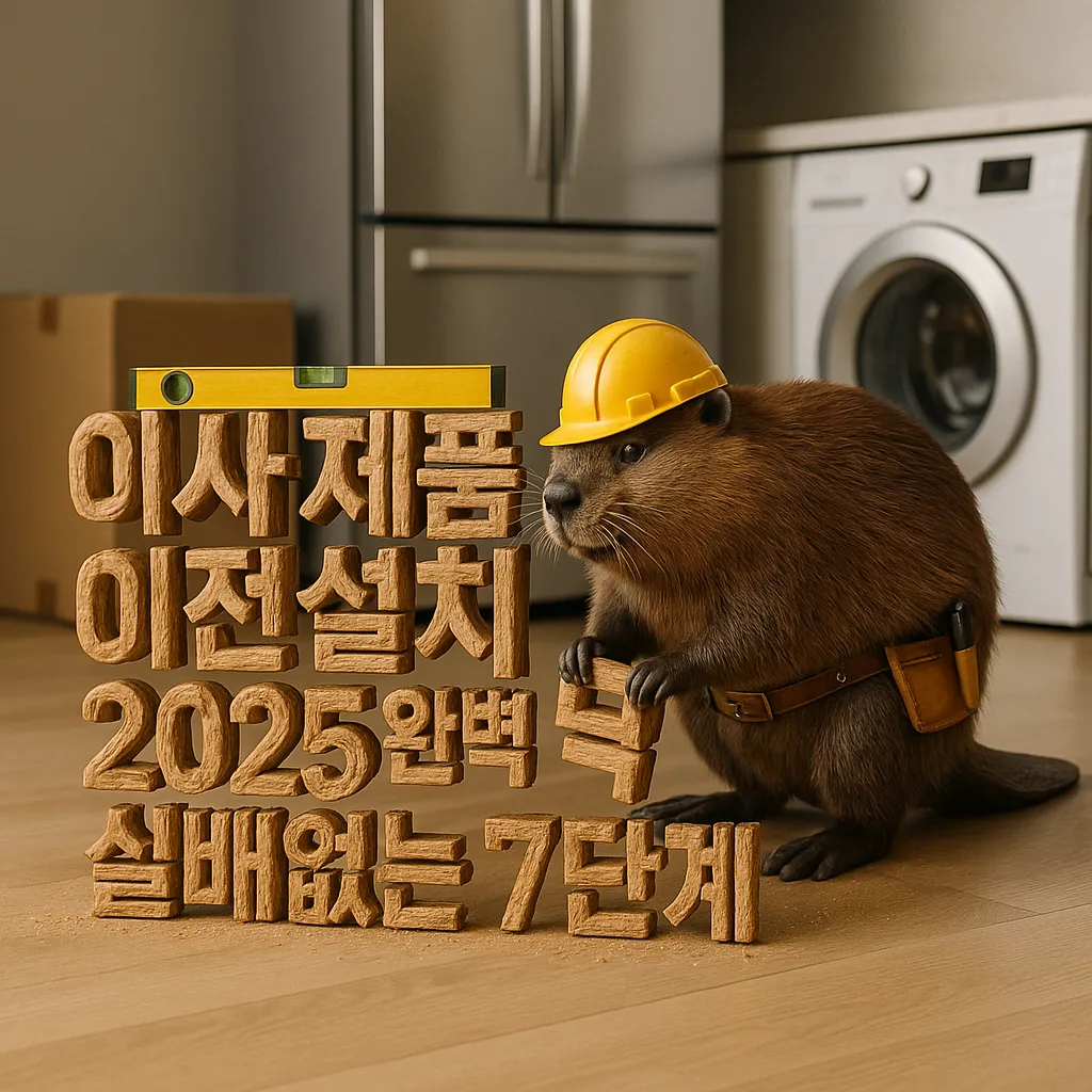 이사 가전제품 이전설치 2025 완벽 매뉴얼 실패없는 7단계