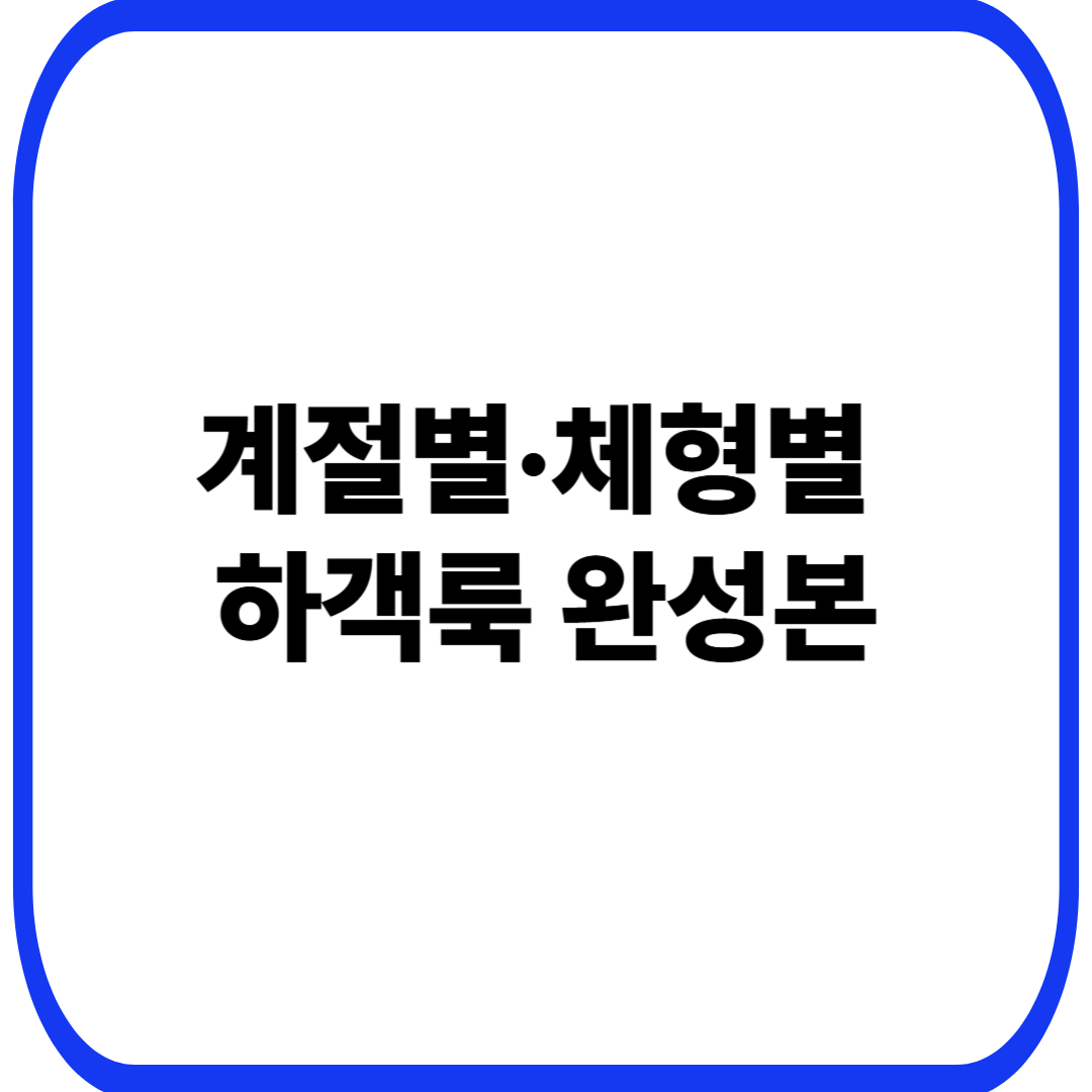 계절별&middot;체형별 하객룩 완성본