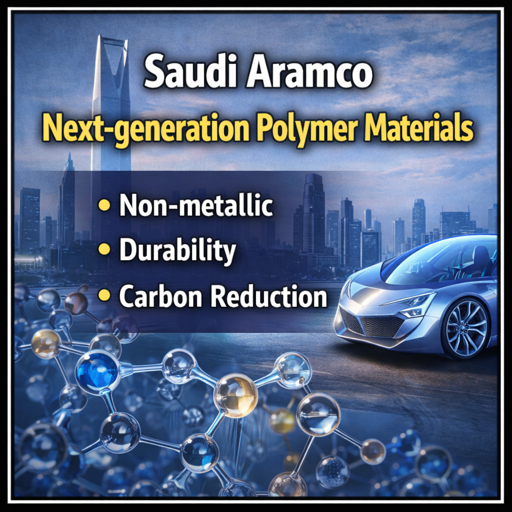 사우디아람코 차세대 고분자 소재: 비금속, 내구성, 탄소 저감