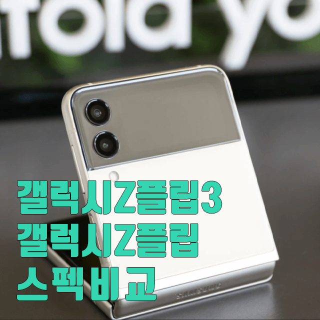 갤럭시Z플립3_갤럭시Z플립_비교