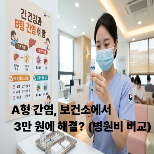 보건소 vs 병원 A형 간염 예방접종 비용 및 항체 검사 총정리