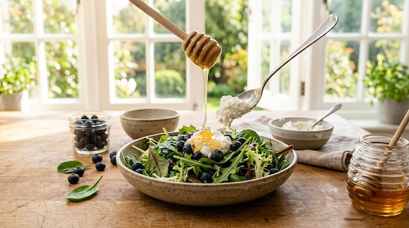 blueberry ricotta cheese salad