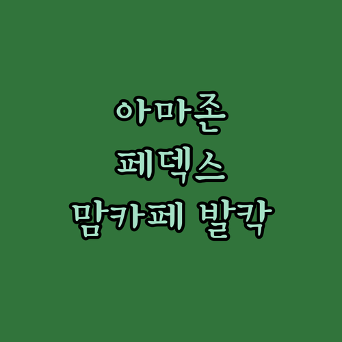 아마존X페덱스, 맘카페 발칵! 우리 