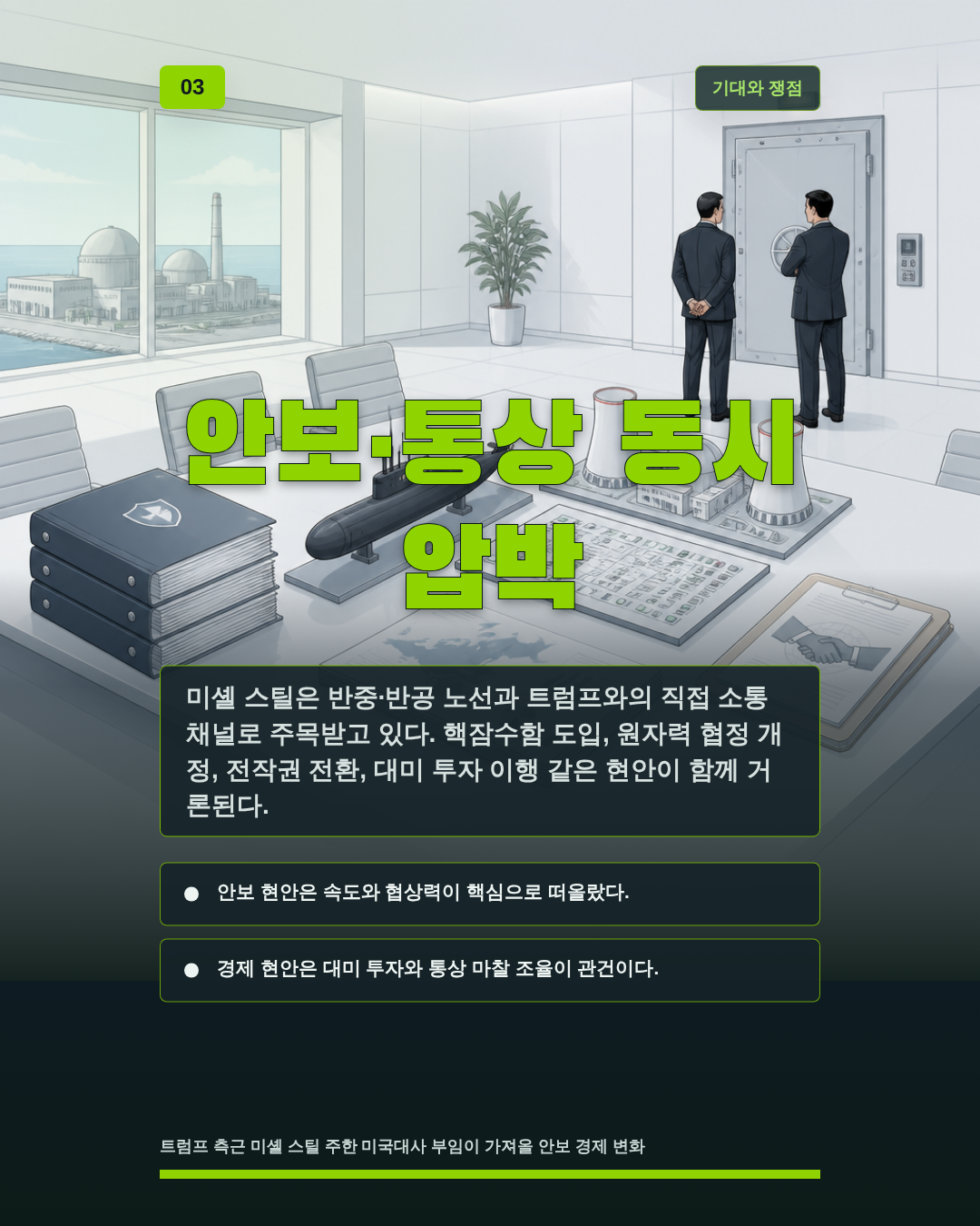 안보&middot;통상 동시 압박